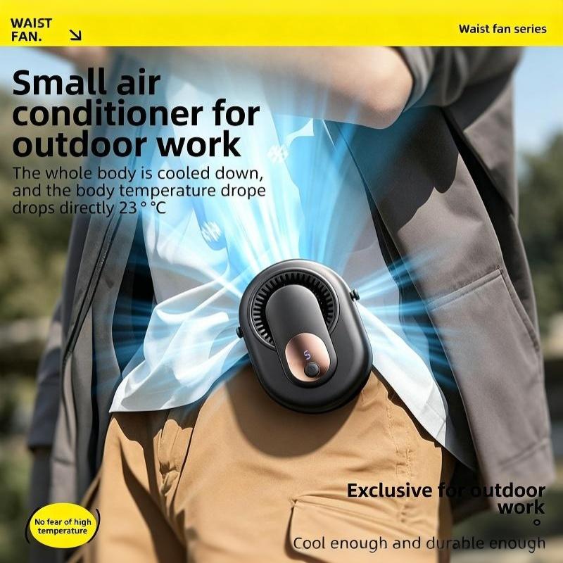 Portable Rechargeable Neck Fan 5 Adjustable Speeds Long Lasting Airflow For Outdoor Travel Office Use