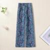 Women's High-Waist Printed Wide-Leg Jeans - Spring/Autumn 2025 Edition for Middle-Aged Moms