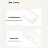 3Pcs Transparent Makeup Brush Organizer Casetravel Cosmetic Brush Storage Box Dustproof Snap-Close Holder With Hanging Loop