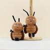 Adorable Cartoon Cockroach Plush Toy Creative Insect Keychain Cute Doll 14cm