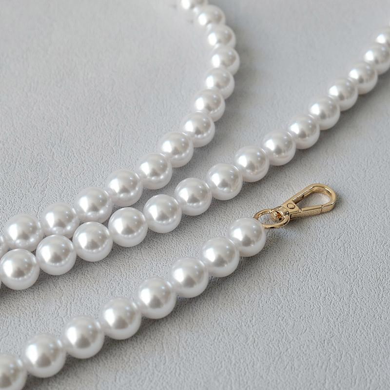 New Fashion Woman Handbag Accessory Parts White Acrylic Resin Chain Luxury Solid Strap Women Shoulder Clutch Handle Chains