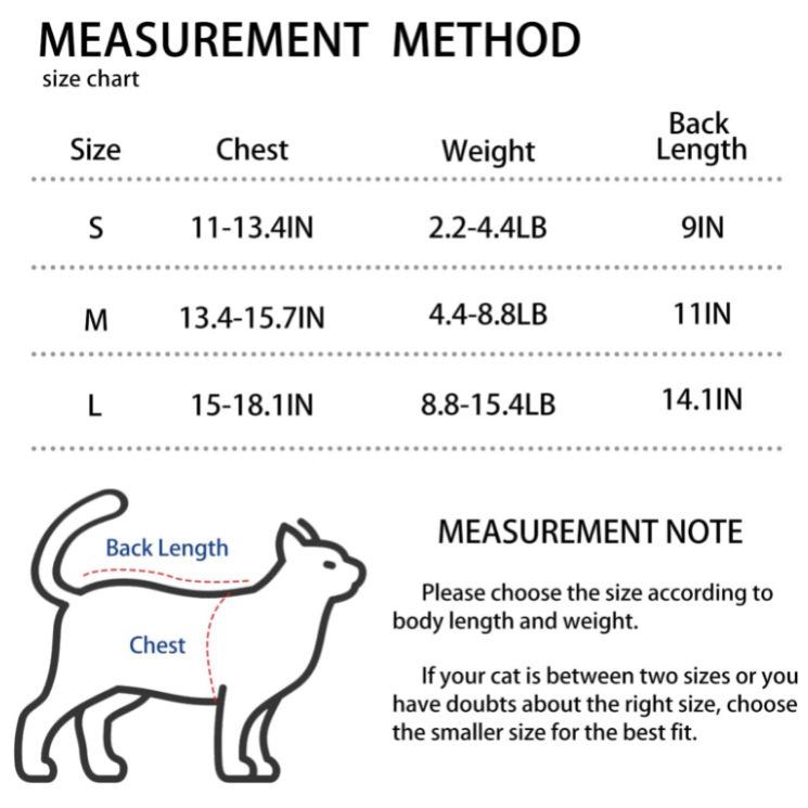 Cat Recovery Suit Breathable Anti-Lick Surgical Suit Post Surgery Neuter Outfit for Cats Kittens