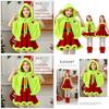 Grinch Kinderkostüm Mit Umhang Und Kleid Für Weihnachtsfeier Kostüm