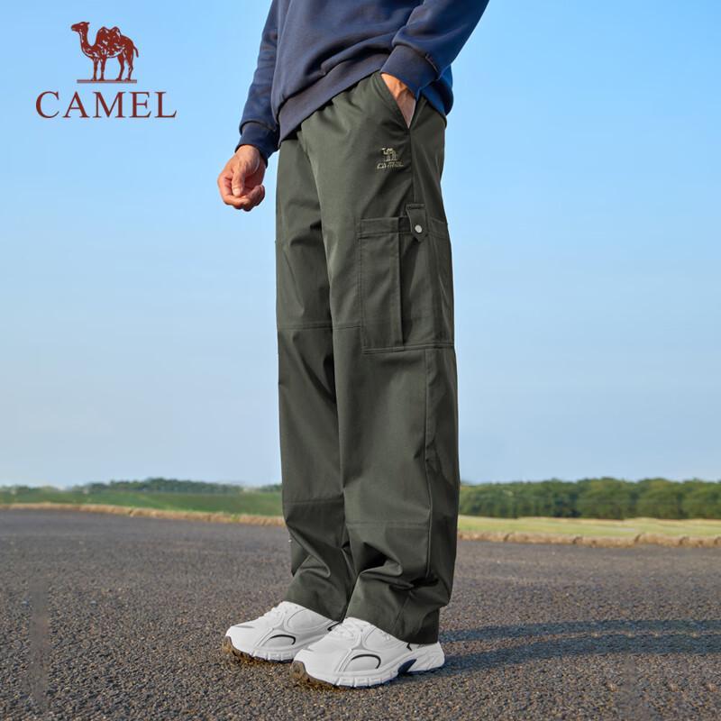 CAMEL Outdoor Water-Repellent Straight-Leg Cargo Pants