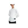 Calvin Klein Solid Color Letter Logo Print Crew Neck Long Sleeve T-Shirt Men Tops White J30J319312-YAF