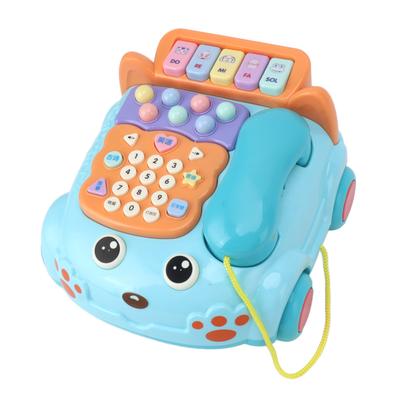 Baby Phone Toy Cartoon with Music Light Children Kids Pretend Phone Parent Child Interactive Educationcal Chinese