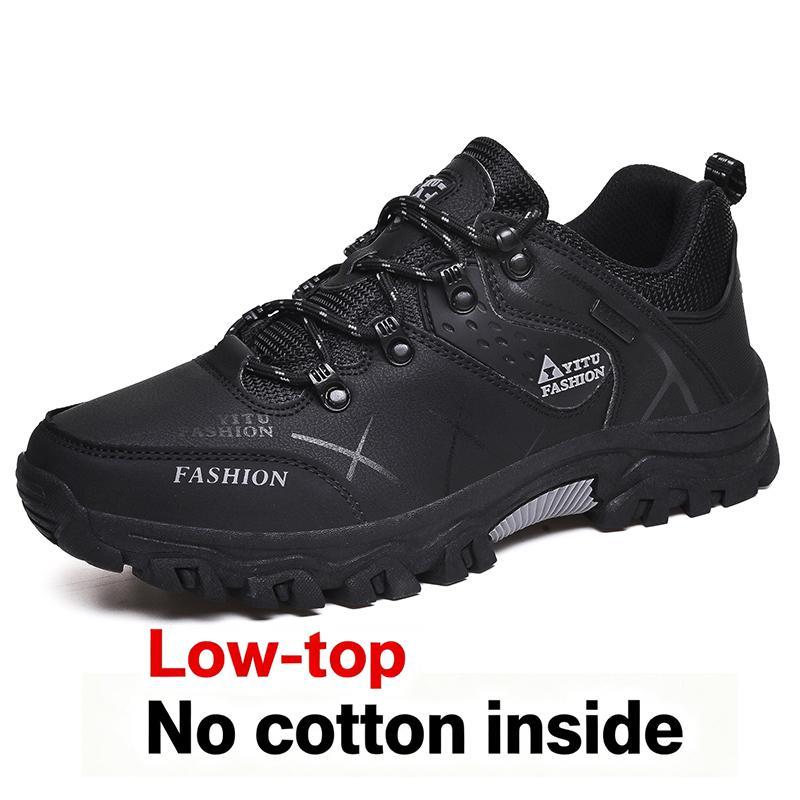  Men Hiking Shoes Waterproof Leather Shoes Climbing & Fishing Shoes New Popular Outdoor Shoes Men High Top Winter Boots