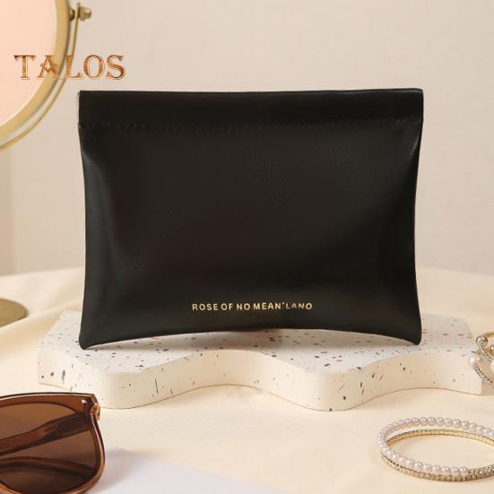 4Pcs Small Makeup Bags Solid Color Wear Resistant Easy To Clean Lipstick Pouch Mini Pocket Coins Headphones Cables Organizer