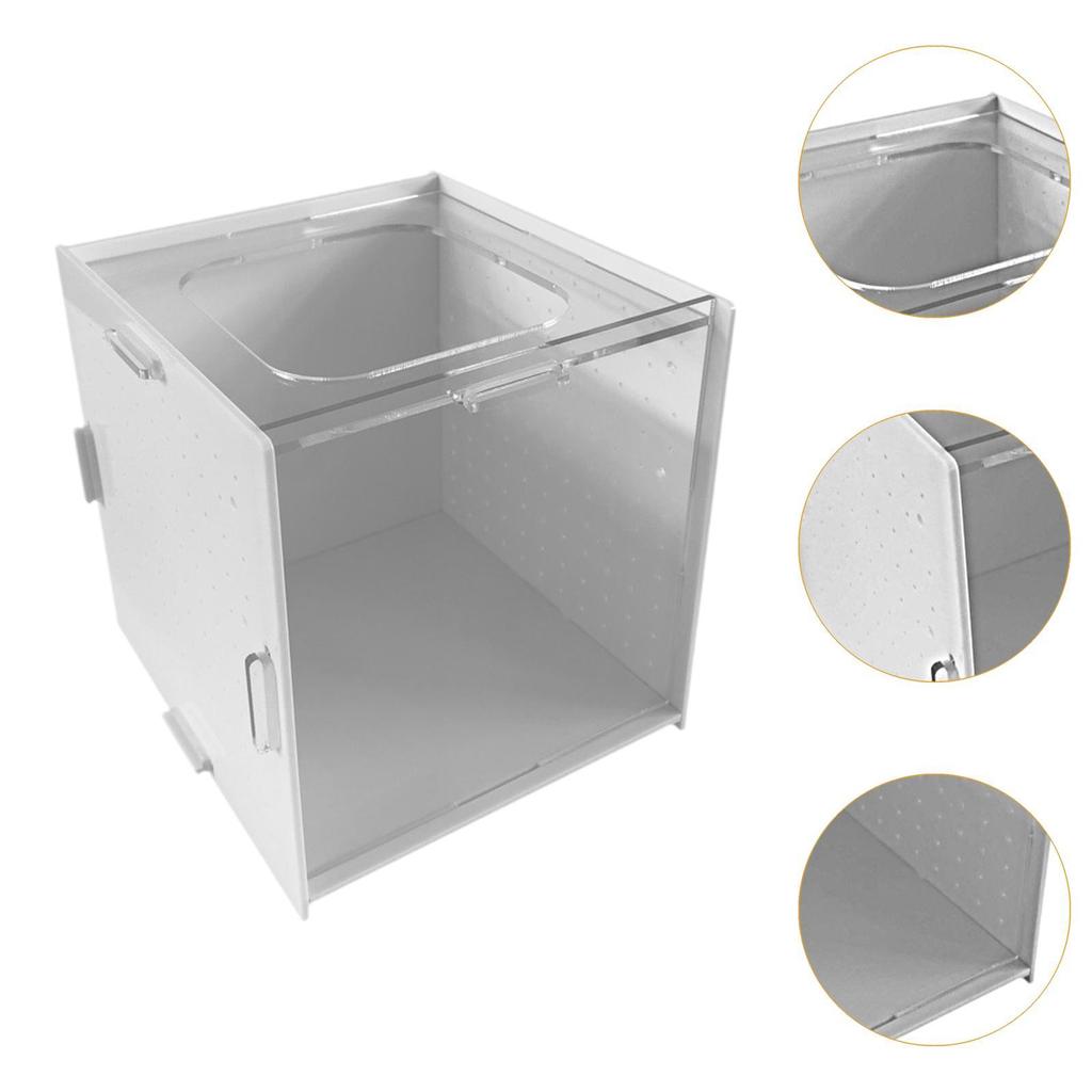 Aquarium Breeder Box Incubator Acrylic Easy Installation Nursery Transparent Hanging Hatching Box for Betta Guppy Clownfish