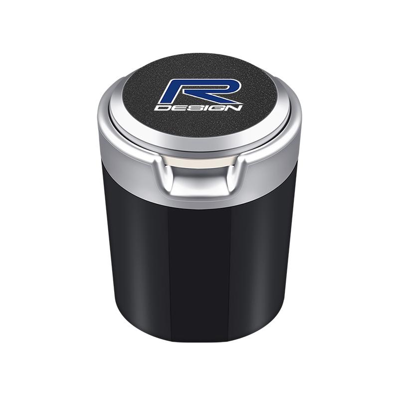 LED Auto Innen Aschenbecher Tragbare Müllbox Aufbewahrungsfass Für Volvo XC60 S60 V40 V50 V60 S80 S40 C30 AWD C70 S40 S60 S80 S90