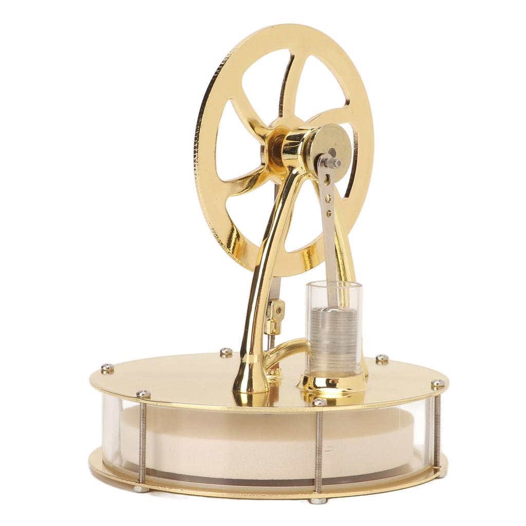 Stirling Engine Motor Model Gold Simple Operation Low Noise Stirling Scientific Physical Model