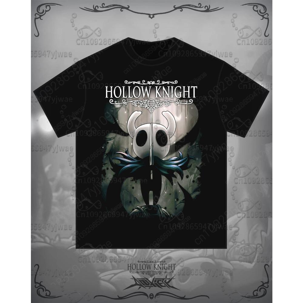 Fashion Men and Women's T-shirt Hollow Knight Print T-shirt Loose Short Sleeve Tops Summer Casual Round Neck Kids Tees Clothing