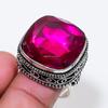 Natural Pink Rubillite Gemstone 925 Sterling Silver Jewelry Ring Size 8 AR-18533