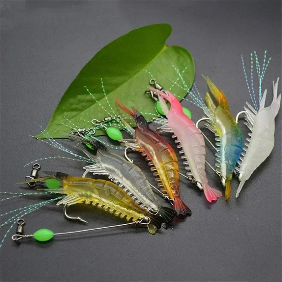 3 Stück/7 Stück Garnelenköder Angelköder Künstlicher Köder Isca Artificial Ascesorios Pesca