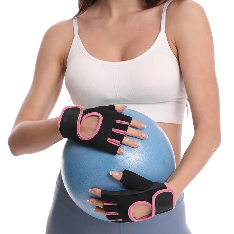 

Перчатки для поднятия тяжестей, перчатки для фитнеса и бодибилдинга, перчатки для тренировок, противоскользящие перчатки для велоспорта, мужские и женские спортивные перчатки для тренировок S розы красного