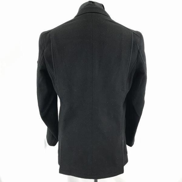 katsuhiro pour UNITED ARROWS Wool Short Coat Black Men's 46 Italian Fabric(USED)