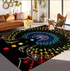 Yoga Meditation Sports Fitness 3D Printed Area Rugs for Living Room Bedroom Kitchen Bathroom Non-Slip Doormat Kids Play Carpe