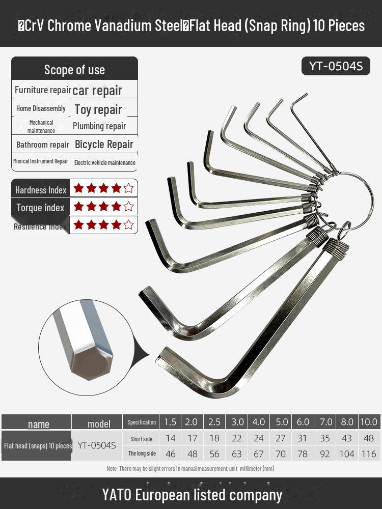 Yiertuo Hexagonal Wrench & Screwdriver Set