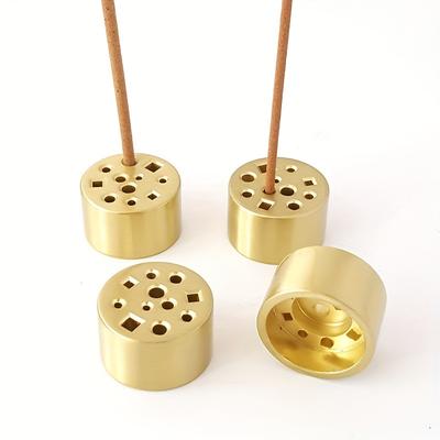 Copper Alloy Incense Holder 11 Holes Multi Hole Line Design Incense Burner Metal for Incense Sticks Mini Home Fragrance Products.