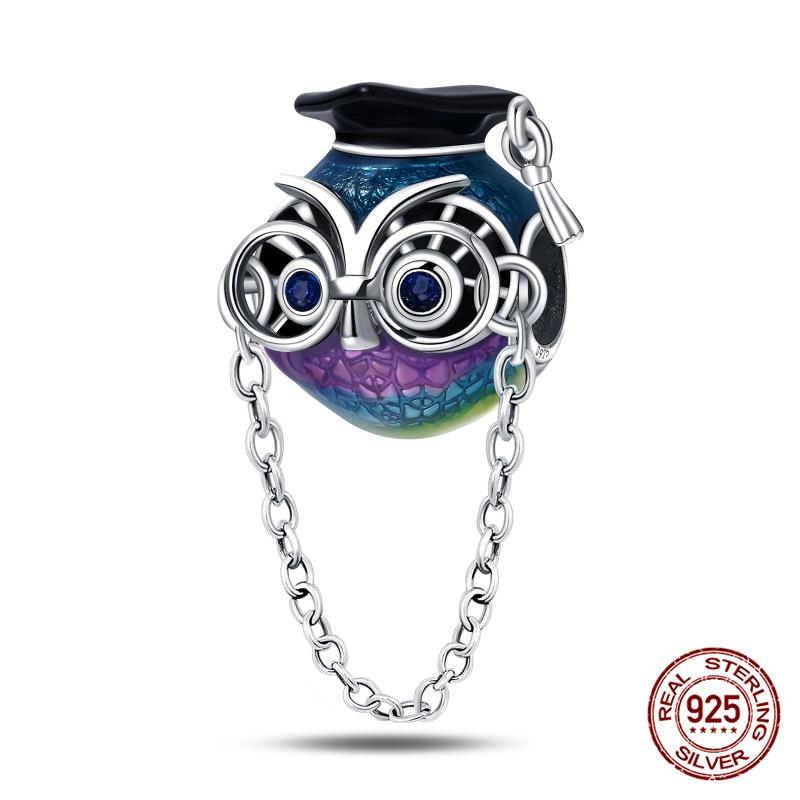 Originale Eulenperlen, 100 % Kupfer, Glückskatzen-Elefanten-Anhänger, passend für Originalarmbänder, DIY-Schmuckherstellung, Geschenk für Frauen