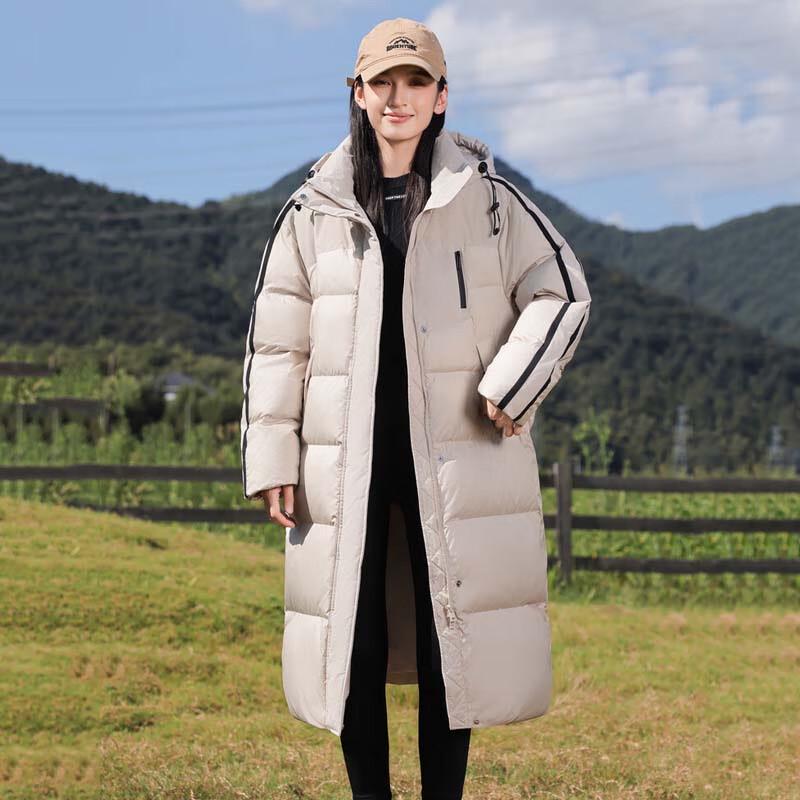 

Женский удлиненный пуховик Xuezongfei X40144630FX с капюшоном XL