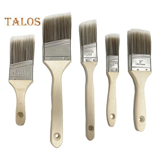 

Кисть для рисования 5 шт., эргономичная деревянная ручка, плоский угол, настенная мебель, кисть для рисования латексными масляными красками, кисть для пятен, для улучшения дома, для внутреннего и наружного использования 5pcs