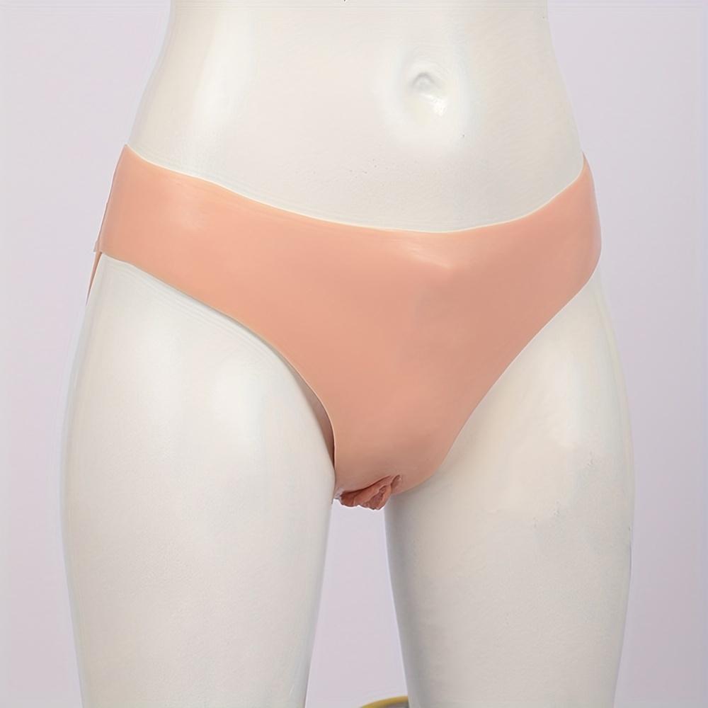 Sexspielzeug 1 stück Silikon Vagina Panty Realistische Gefälschte Vagina Transgender Künstliche Sex Gefälschte Vagina Unterwäsche Für Crossdresser