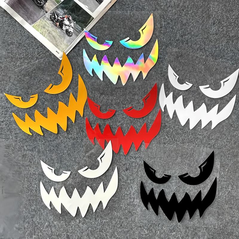 Happy and Evil Devil Smile Decals & Bumper Creative&funny Stickers for Cartoon Fans&lover,high Quality for Car Trucks Motorcycle