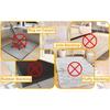 16-Pack Gripper for Rug for Hardwood Floors and Tiles: Double-Sided Reble Rug Carpet Tape. Anti-Slip Tape Grips Area Rugs, Non-Slip Rug Pads Prevent