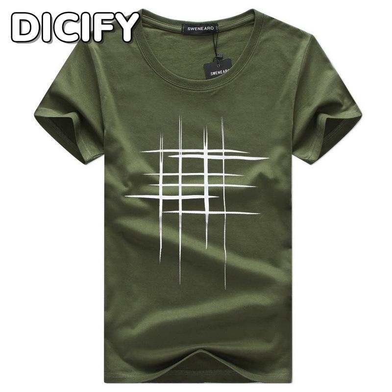 DICIFY Men's Fashion Casual Summer Spring O-Neck Short Sleeve Blouses & Shirts