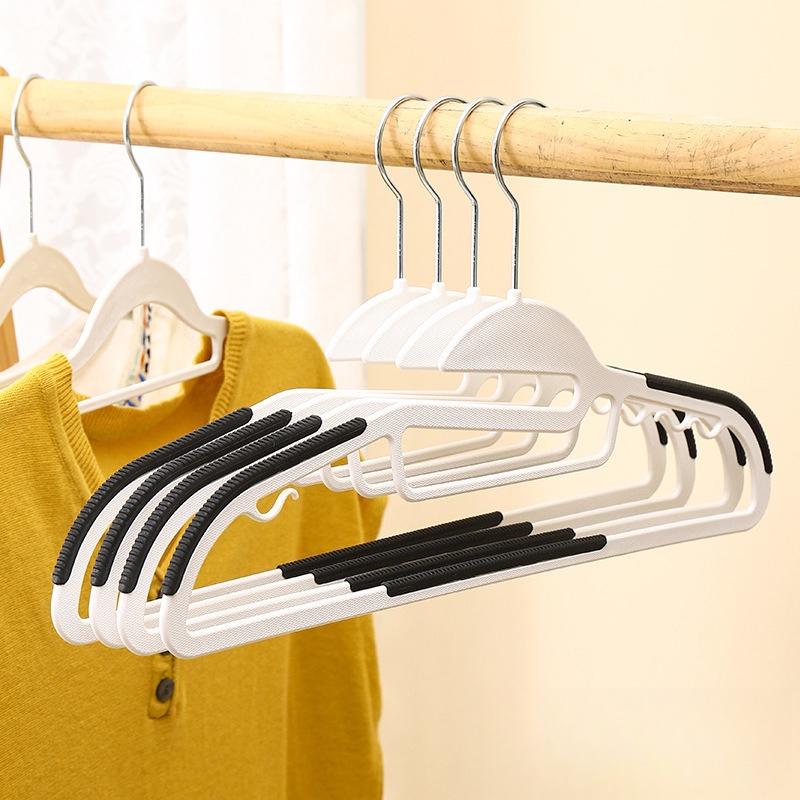 Coat Racks Non-slip Thicker Models of Non-marking Household Hanging Rotatable Multifunctional Wide Shoulders Plastic Wet and Dry Clothes Support