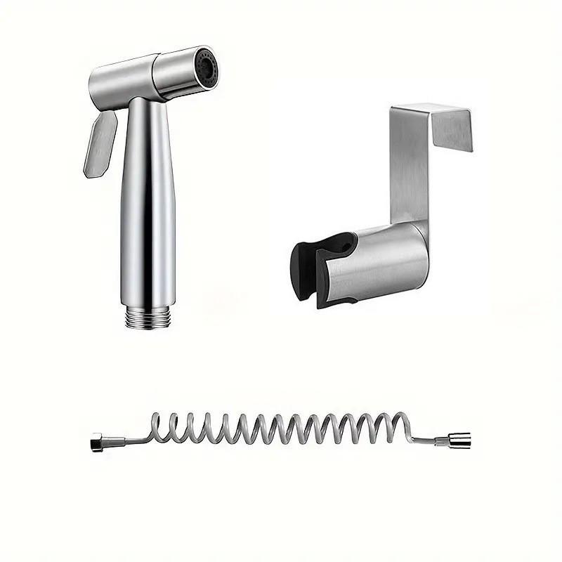 304 Steel Bathroom Toilet Sprayer Set with Faucet Nozzle