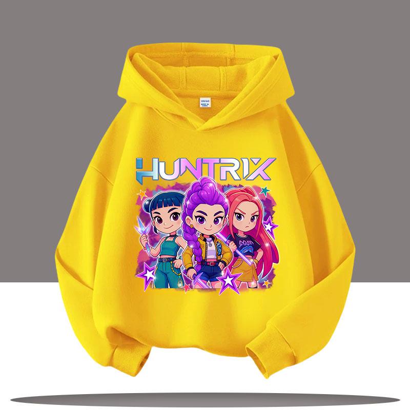 KPop Demon Hunters Hoodies for Kid's Autumn Winter New Cotton Hoodie Fashion 2025 Movie Hoody for Adult Kids Mother-to-be Top