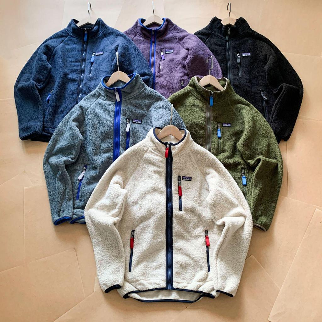 Unisex Warme Fleece Lammwolle Stehkragen Reißverschluss Strickjacke Jacke