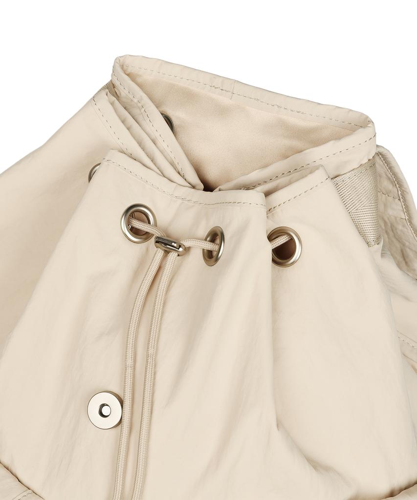 Lmr Floral Logo Light Two-Pocket Backpack Cream