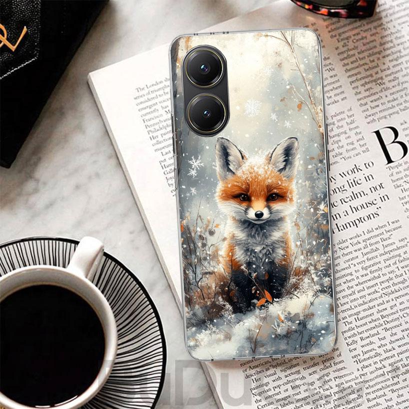 Animal Fox Cover For Xiaomi Poco X7 X6 X5 Pro X3 Nfc F7 Ultra Phone Case F6 F5 X4 F4 Gt F3 M6 M5S M4 M3 Print Shell Poco X7 X6 X