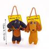 Bag Charm Dachshund Plush Pendant Pet Lovers Puppy Hanging Toy Funny Sausage Dog Keychain  Kids Toy