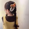 Grid Cartoon Hair Clip Large Plush Edge Clip Creative Horse Hairpins  2026 New Year