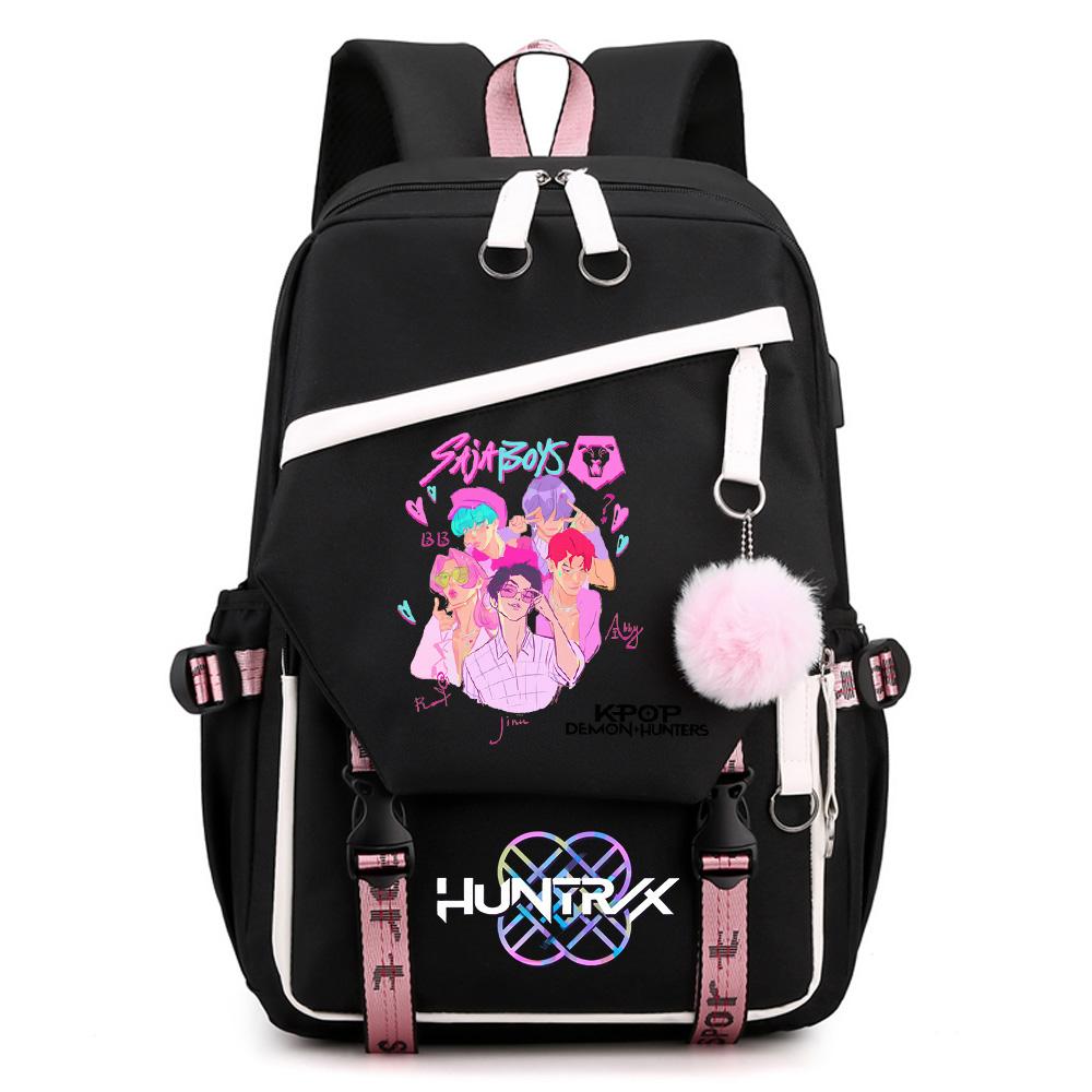 Anime K-pop Demon Hunters Printed Large Capacity Backpack for Teenger Student Girl Boy Back To School Bookbag Kid Gift Women Waterproof Travel Bag