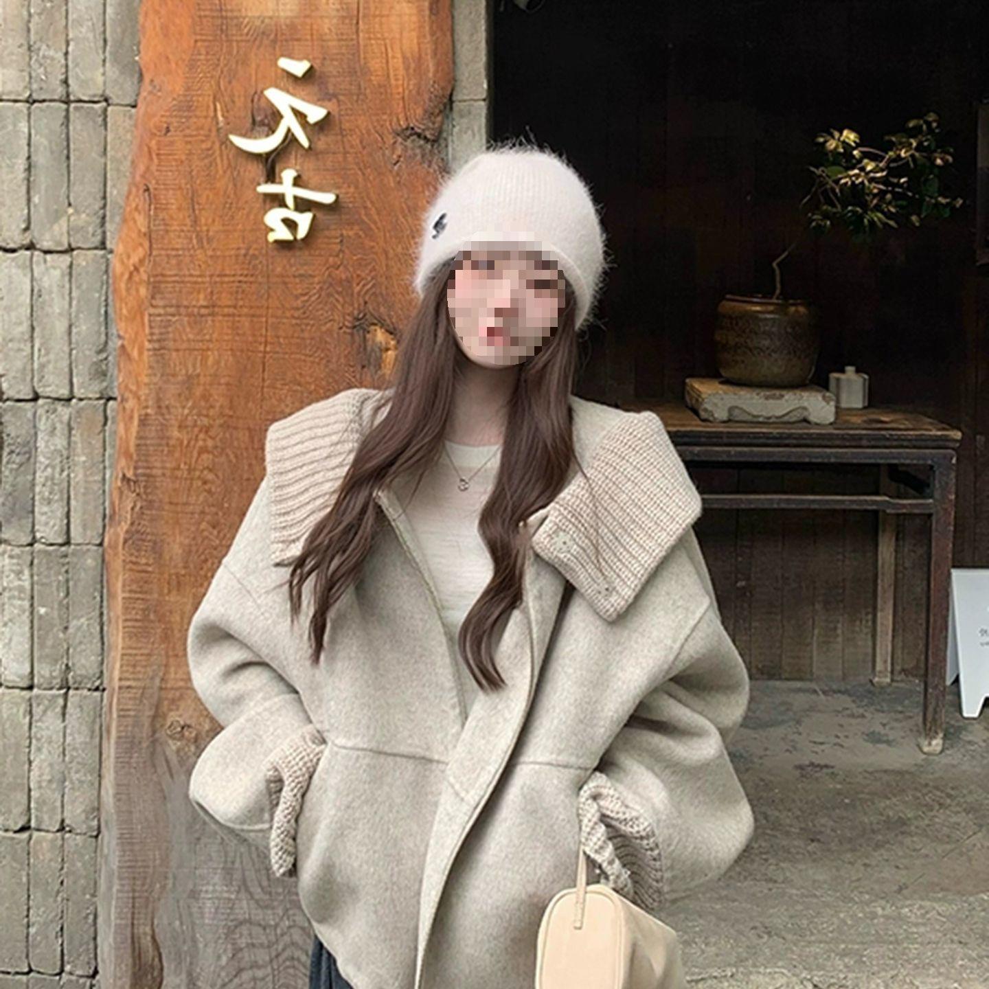 Women s 2025 Winter High-End Casual Woolen Hooded Long-Sleeve Coat - Thick, Warm, and Loose Fit. Medium