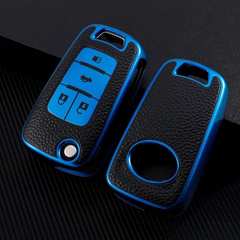 Chevrolet Onix 320 Leather Key Cover for Cruze Buick Verano Excelle - Key Case Shell with Buckle