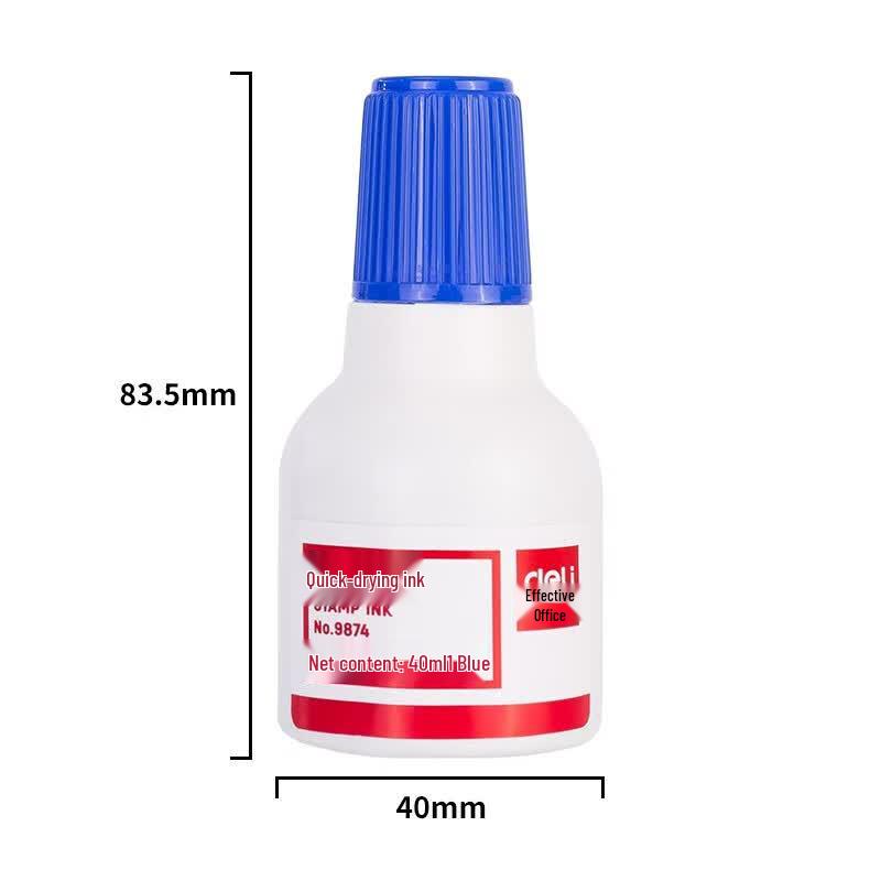 Deli 10ml Red Photosensitive Stamp Ink