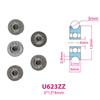 5Pcs V U Groove Roller Wheel Ball Bearings Embroidery Machine Pulley Bearing
