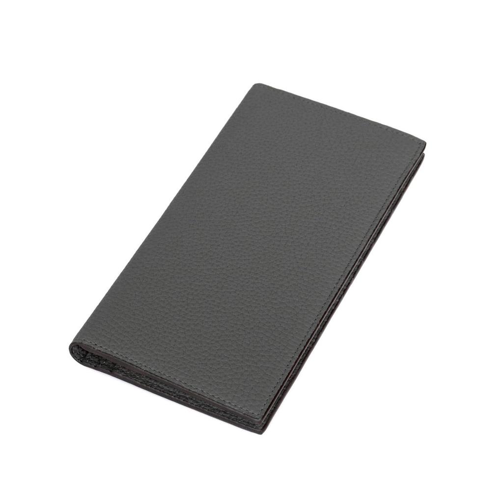 BONAVENTURA Long Wallet Made with the finest European Minimalist genuine A perfect (Charcoal Gray) - leather. design, thin, leather. gift. BWAT12-CG