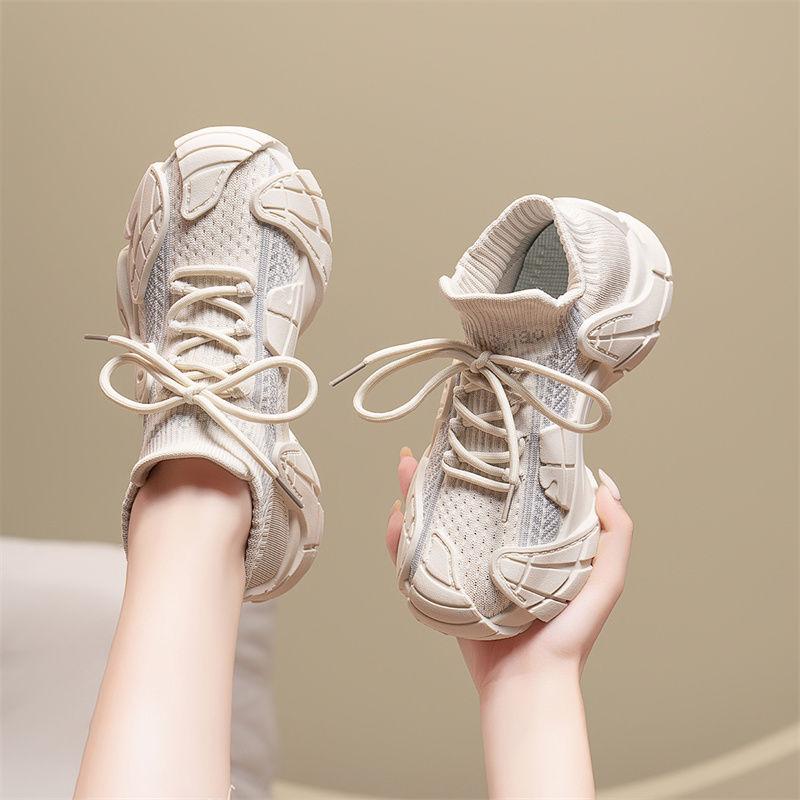 Summer Breathable Fly-woven Women's Shoes Versatile Soft Sole Ultra-light Casual Sports Shoes Running Shoes
