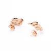 Classic Simple and Versatile Diamond-encrusted Gold and Silver Feather Earrings 925 Silver Needle Earrings Without Ear Piercings, Ear Clips, Earrings