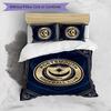 Portsmouth FC Printed 3PCS Bedding Set Breathable Duvet Cover with Pillowcases Decorative Bed Linen for Bedroom Home