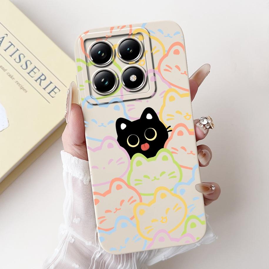 For Xiaomi 14T Pro Case For Xiaomi 14T Phone Case Cute Panda Rabbit Luxury TPU Protective Skin Cover For Xiaomi Mi 14T Pro Coque
