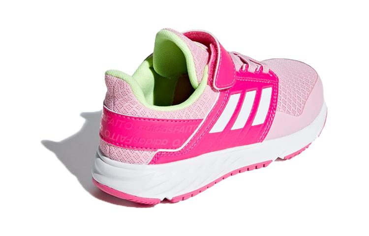 adidas Fortafaito EL K Comfortable Slip Resistant And Breathable Low Top Kids' Running Shoes Pink White Kids' F36104