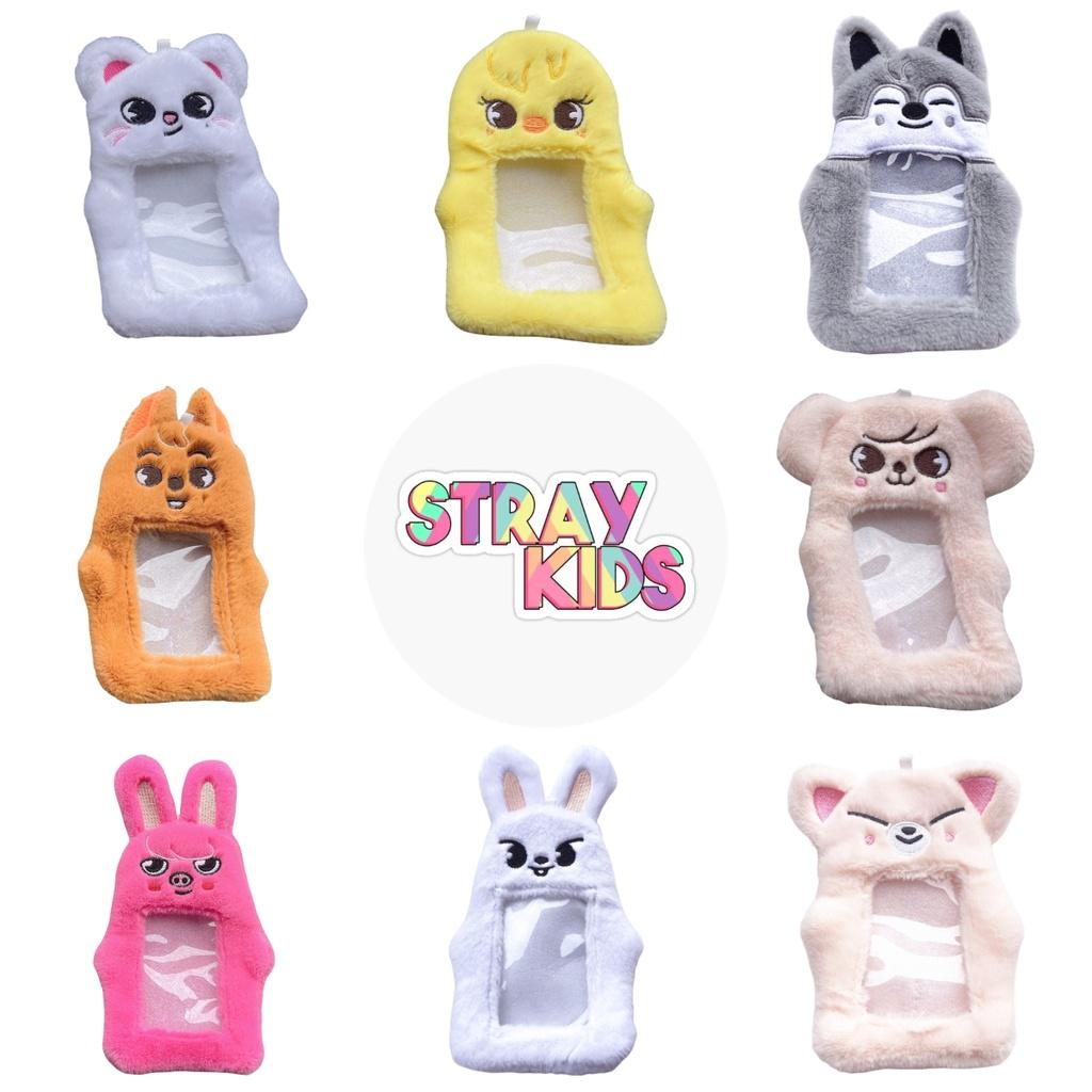 Skz White Rabbit Rabbit Fur Card Holder For Felix Bang Chan And Public Transportation Cards